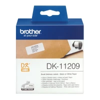 BROTHER ETIQUETAS DK11209 ENDEREÇO PEQUENAS 29X62 MM