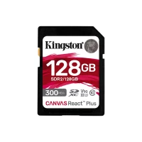 KINGSTON SDCARD 128GB CANVAS REACT PLUS SDXC UHS-II 300R/260W U3 V90