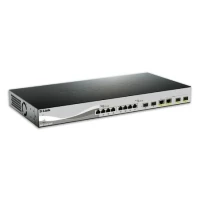 D-LINK DXS-1210-12TC/E Switch de Rede Gerido L2 10G Ethernet (100/1000/10000) 1U Preto, Prateado
