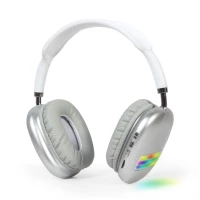 Gembird BHP-LED-02-W auscultador Auscultadores Sem fios Fita de cabeça Chamadas/Música Bluetooth Branco