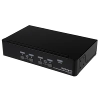  comutador displayport usb 4 portas com áudio - sv431dpua