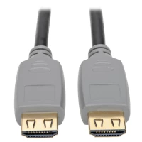 Tripp Lite High-speed Hdmi 2.0a Cable With Gripping Connectors 4k 60 hz 4:4:4 m/m Black 1 m - Cabo Hdmi - Hdmi Macho Para Hdmi Macho - 1 m - Blindado - Preto - Moldado