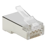 Tripp Lite Cat6 Rj45 Pass-through ftp Modular Plug, 50 Pack - Conector de Rede - Rj-45 (m) - ptl - cat 6/6a - (qtd por Pacote: 50)