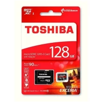 CARTÃO MEMORIA MICRO SD TOSHIBA 128GB UHS- I C10 R90 C/ ADAP