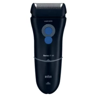Braun Series 1 81282037 máquina de barbear Máquina de barbear com lâminas que se adaptam ao contorno do rosto Aparador Azul, Vermelho