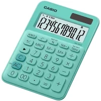 Casio MS-20UC-GN Calculadora PC Calculadora Básica Verde