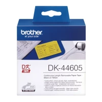 BROTHER DK-44605 CONTINUOUS REMOVABLE YELLOW PAPER TAPE (62MM) AMARELO
