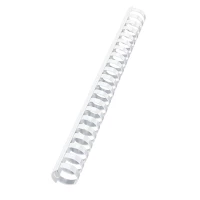 Leitz Plastic Comb Spines, 50 Pcs. Branco