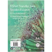 S T-SHIRT Transfer Inkjet A4 Tecidos Escuros (4232) 10 Folhas