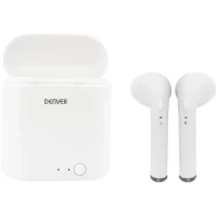 Denver TWQ-40P auscultador Auscultadores Intra-auditivo Chamadas/Música Micro-USB Bluetooth Branco