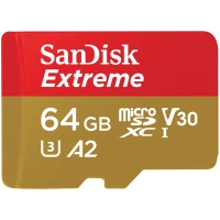 CARTÃO SANDISK EXTREME MICROSDXC C10 A2 UHS- I 64GB
