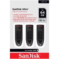 Western Digital Ultrastar SanDisk Ultra unidade de memória USB 64 GB USB Type-A 3.0 Preto