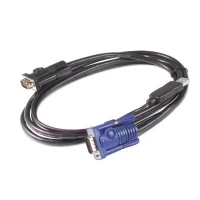 APC KVM USB Cable - 25 FT (7.6 M) Cabo KVM Preto 7,6 M