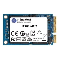 KINGSTON KC600 - SSD - ENCRIPTADO - 256 GB - INTERNA - MSATA - SATA 6GB/S - 256-BITS AES - SELF-ENCRYPTING DRIVE (SED), TCG OPAL ENCRYPTION