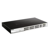 D-Link DGS-1210-28MP/E switch de rede Gerido L2 Gigabit Ethernet (10/100/1000) Power over Ethernet (PoE) 1U Preto, Cinzento