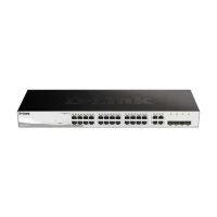  28-port gigabit poe+ (24p poe) smart incl. 4-port sfp combo. (193w) 28 x 10/100/1000mbps auto-negotiating ports. (port 1-24 poe 802.3af/802.3at up to 30w) 4 x mini-gbic sfp combo ports 193w power budget static routing (new) auto surveill - dgs-1210-28p/e