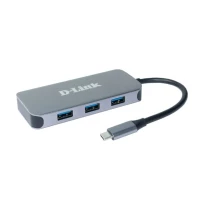 D-LINK HUB 6-IN-1 USB-C WITH HDMI/GIGBAIT ETHERNET/POWER DELIVERY
