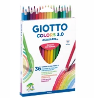 Lápis cor Aguarel�vel Giotto Colors 3. 0 CX Cartão 36UN