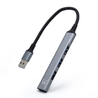 EWENT HUB USB 3.0 3X USB + 1X USB 3.0 SLIM SILVER