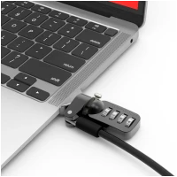 Compulocks Macbook AIR T-SLOT Ledge Lock Adapter With Combination Cable Lock Cabo de Rede
