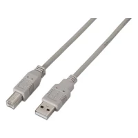 Cable usb 2.0 Impresora Aisens A101-0001/ usb Tipo-b Macho - usb Macho/ 1m/ Beige