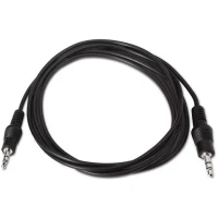 Cable Est�reo Aisens A128-0142/ Jack 3.5 Macho - Jack 3.5 Macho/ 1.5m/ Negro