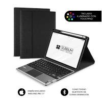 SUBBLIM FUNDA + TECLADO TABLET IPAD PRO BLUETOOTH 11 TOUCHPAD BLACK Preto, Cinzento Bluetooth/Micro-USB QWERTY Espanhol