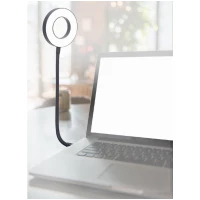 Gembird NL-LEDRING-01 dispositivo USB Preto, Branco Lâmpada