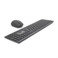 Gembird KBS-ECLIPSE-M500-PT teclado Rato incluído RF Wireless QWERTY Português Cinzento