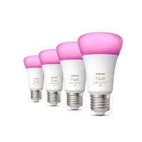 PHILIPS HUE 4XE27 WHITE END COLOR AMBIANCE LED