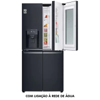 LG InstaView GMX844MCKV frigorífico americano Independente 423 l F Preto